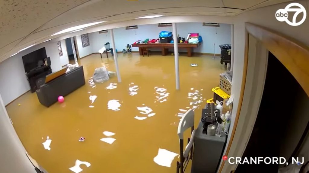 flooded room