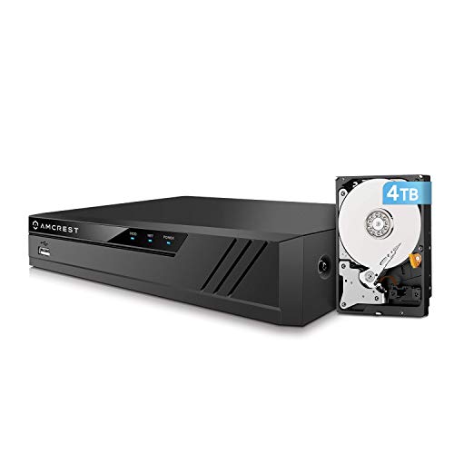 Amcrest NV4108E-A2 4K 8CH POE NVR (1080p/3MP/4MP/5MP/8MP) POE Network Video...