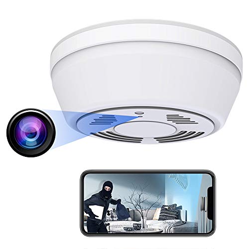 Hidden Camera Smoke Detector - Spy Camera 180 Days Standby Mini HD 1080P...